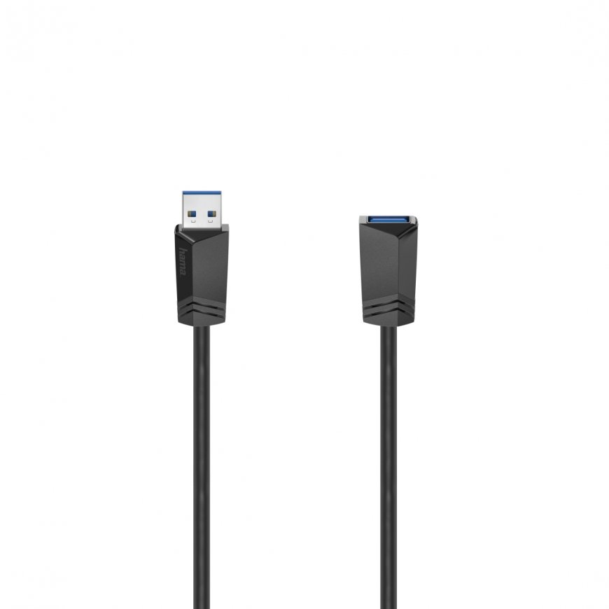 Hama 00200628 USB kabelis 1,5 m USB A Juoda