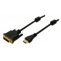 LogiLink 2m HDMI/DVI-D Черный