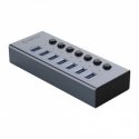 Orico BT2U3-7AB Hub 7x USB-A 3.0 with switches - gray Orico BT2U3-7AB Hub 7x USB-A 3.0 with switches - gray