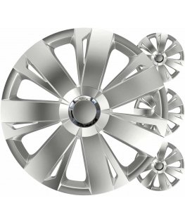 Versaco Car Hub 4pcs Power Set, Silver 16 Inch Color Box
