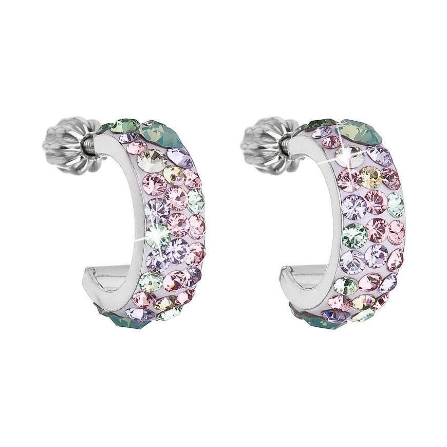 Evolution Group Stylish earrings with crystals 31118.3 Sakura