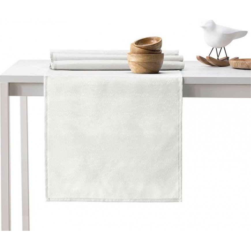 AmeliaHome Tablecloth AH VESTA HMD CREAM 30X80