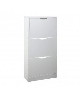 5five Simply Smart Shoe Rack 5five Wooden White (115 x 60 x 24 cm)
