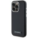 Karl Lagerfeld FW Metal Plate MagSafe Case for iPhone 15 Pro black