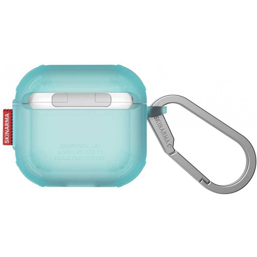 case Skinarma Mecha CE for AirPods 4 turquoise – 4