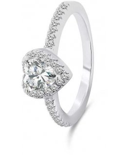 Brilio Silver Brilio Silver Romantic silver ring Heart RI047W