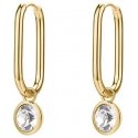 Brosway Oval, gold-plated 2in1 earrings with symphony crystal BYM194 Brosway Oval, gold-plated 2in1 earrings with symphony crystal BYM194