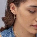 Brosway Oval, gold-plated 2in1 earrings with symphony crystal BYM194 Brosway Oval, gold-plated 2in1 earrings with symphony crystal BYM194