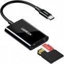Ugreen Memory card reader Micro SD, SD USB-C 3.1, black