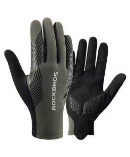 Rockbros cycling gloves spring/summer/autumn, full, size: M - green