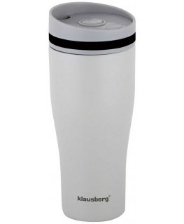 THERMAL MUG 380ML CLICK CLACK KLAUSBERG KB-7620, SAND COLOR