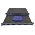 Oem Pull-out optical bath 1U, 24x SC simplex (24x LC duplex, 24x E2000) with OPTRONIC cassette for 24 splices, black Oem Pull-out optical bath 1U, 24x SC simplex (24x LC duplex, 24x E2000) with OPTRONIC cassette for 24 splices, black