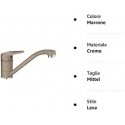 Sink mixer Franke Novara Plus chrome/cashmere Sink mixer Franke Novara Plus chrome/cashmere