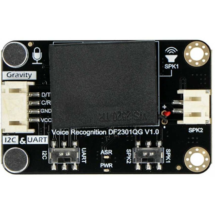 Gravity – Offline-puheentunnistusmoduuli – I2C, UART – DFRobot SEN0539-EN – 2