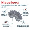 Setti WKŁADÓW SILIKONOWYCH DO FRYTKOWNICY BEZTŁUSZCZOWEJ 2 SZTUKI PROSTOKĹTY 20,5X14,5cm taitettava KLAUSBERG KB-7791