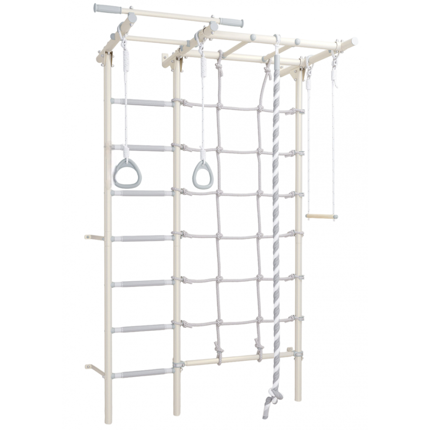 Sports complex (gymnastics wall) SANRO S7 PASTEL white, 219.6x154cm
