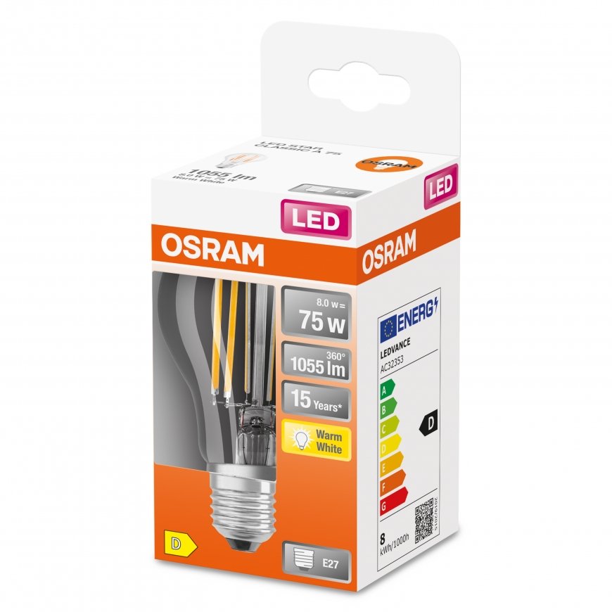 Osram STAR LED bulb Warm white 2700 K 7.5 W E27 D – 3
