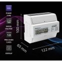 Qoltec Trójfazowy dwukierunkowy electronic licznik | miernik zużycia energii na szynę DIN | 400V | 100A | LCD | 4P