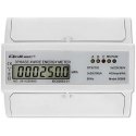 Qoltec Trójfazowy dwukierunkowy elektroninis licznik | miernik zużycia energii na szynę DIN | 400V | 100A | LCD | 4P Qoltec Trójfazowy dwukierunkowy elektroninis licznik | miernik zużycia energii na szynę DIN | 400V | 100A | LCD | 4P
