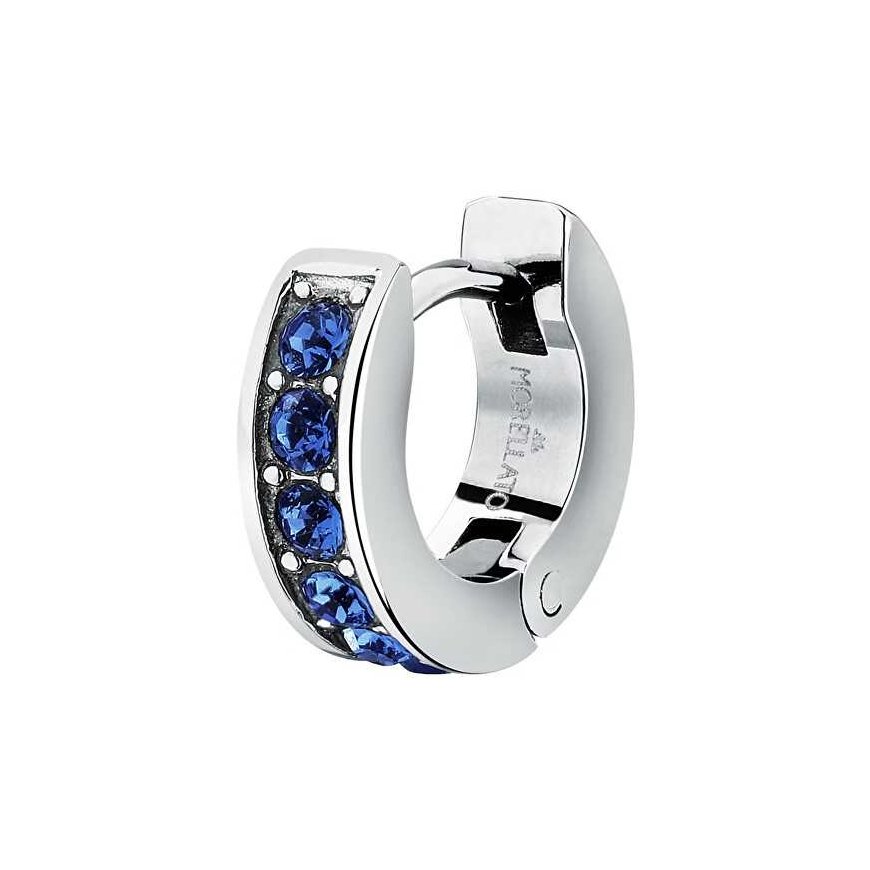 Morellato Motown SALS94 steel single earring with blue crystals