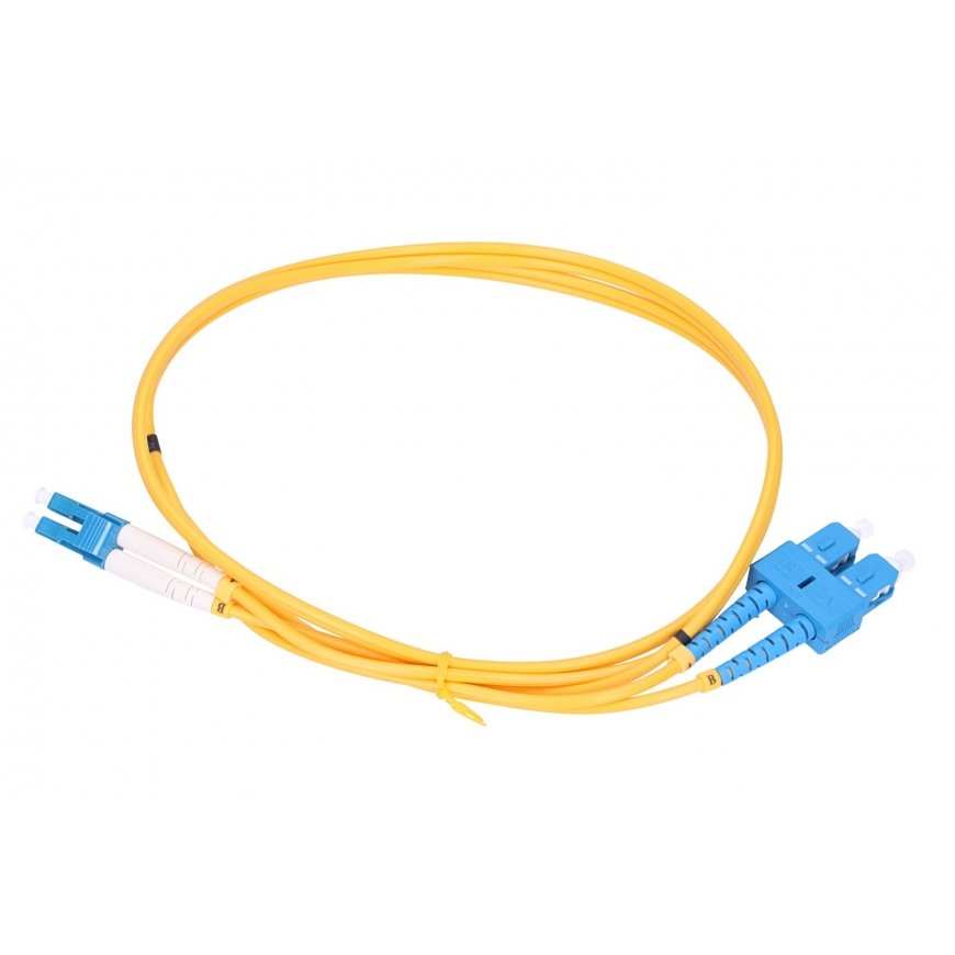 Extralink EX.3630 „InfiniBand“ arba pluoštinis optinis kabelis 0,5 m SC LC FTTH Geltona – 2