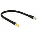 DeLOCK 0.4m RP-SMA/RP-SMA bendraašis kabelis 0,4 m Juoda