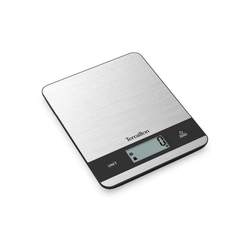 Terraillon Slim steel Серый Столешница Прямоугольник Электронные кухонные весы