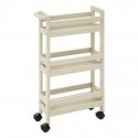 5five Simply Smart Very narrow bathroom rack with wheels, 3 shelves, width 15 cm 5five Simply Smart Very narrow bathroom rack with wheels, 3 shelves, width 15 cm