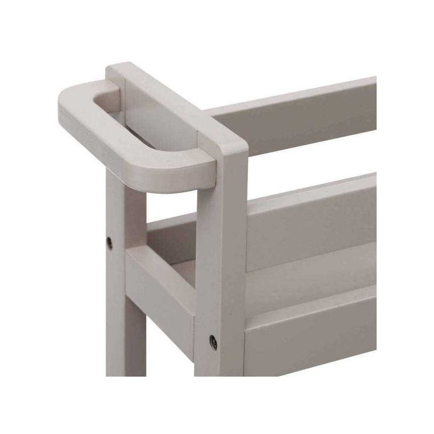5five Simply Smart Very narrow bathroom rack with wheels, 3 shelves, width 15 cm – 2