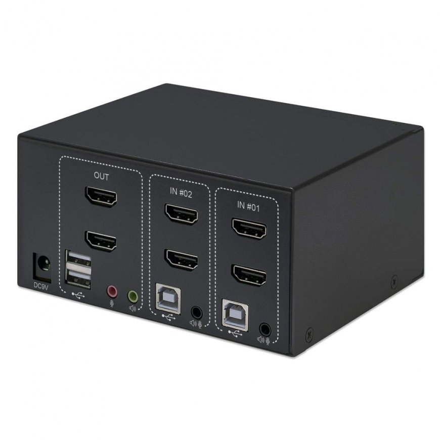 Manhattan 153522 KVM jungiklis Juoda – 4