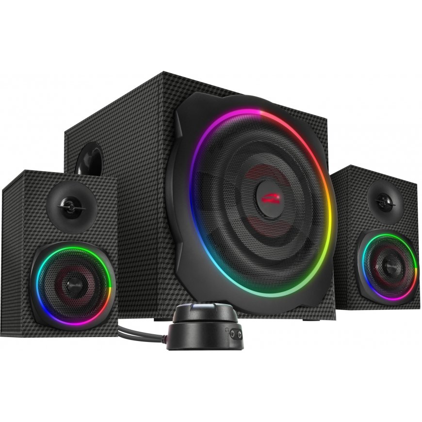SPEEDLINK SL-830100-BK garso kolonėlė Juoda Vielinis ir Bevielis 60 W