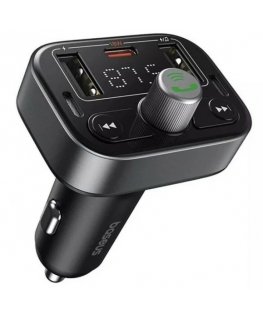 Baseus SUP0003754 FM siųstuvas 87,5 - 108 MHz „Bluetooth“ Juoda