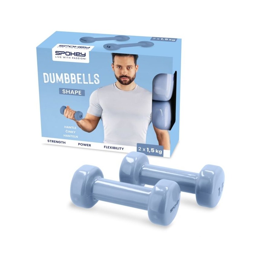 Spokey SHAPE dumbbells 2x1.5kg – 2