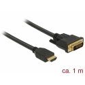 DeLOCK 85652 video cable adapter 1 m HDMI Type A (Standard) DVI Black DeLOCK 85652 video cable adapter 1 m HDMI Type A (Standard) DVI Black