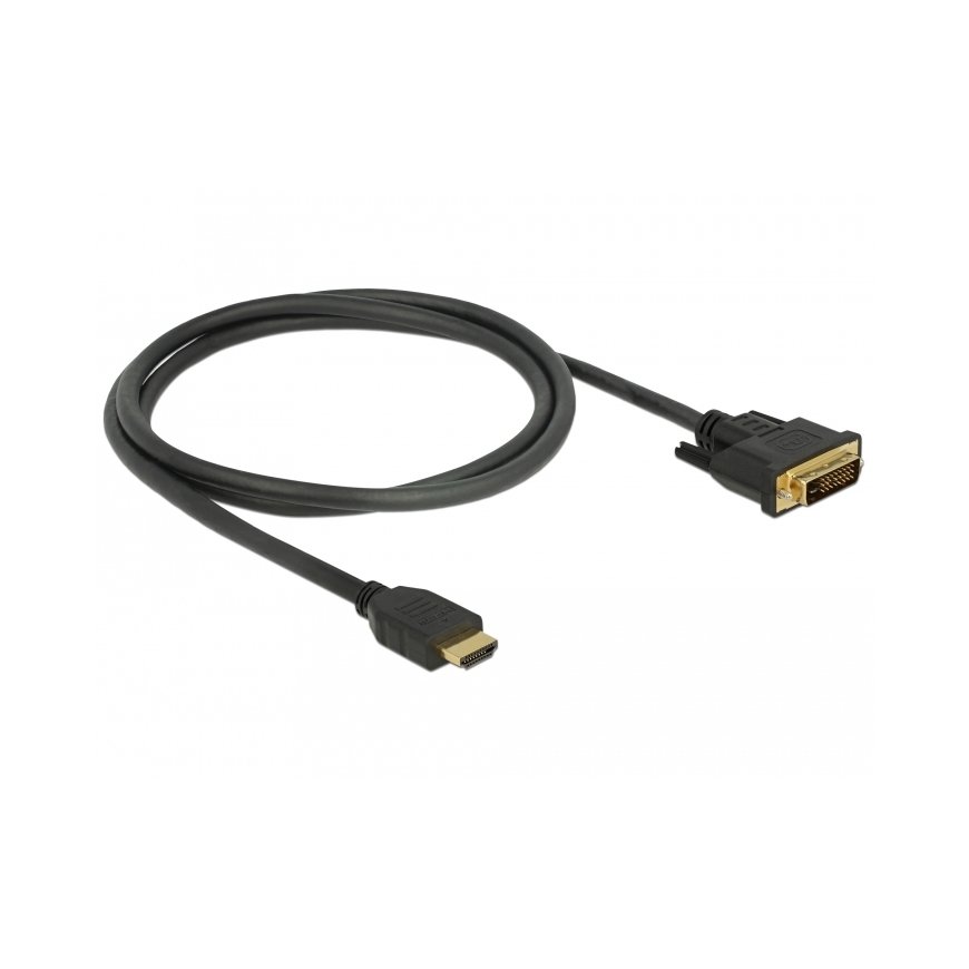 DeLOCK 85652 videokaabliadapter 1 m HDMI tüüp A (Standard) DVI Must – 2