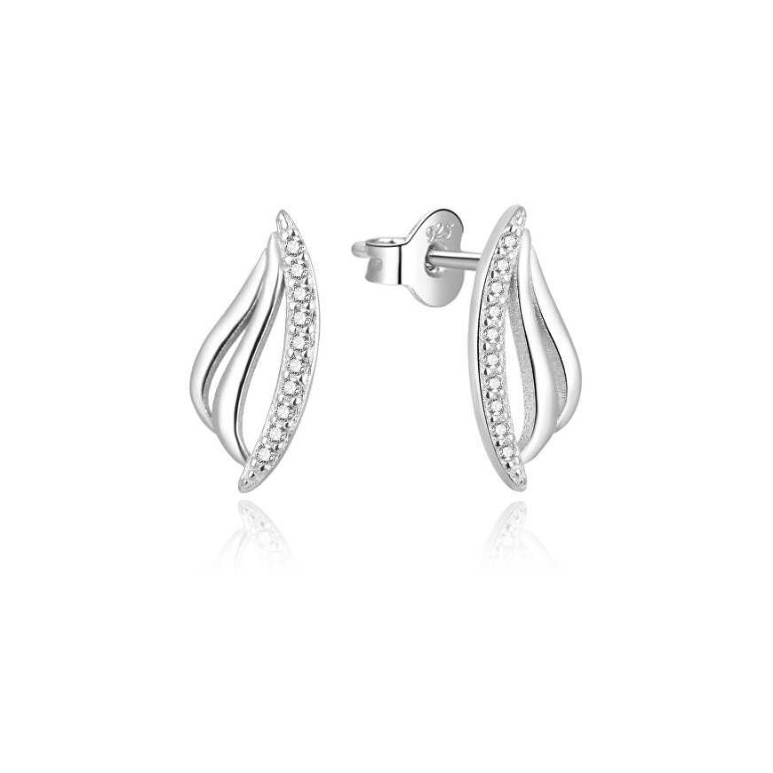 Beneto Charming silver earrings with zircons AGUP2304L