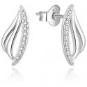 Beneto Charming silver earrings with zircons AGUP2304L Beneto Charming silver earrings with zircons AGUP2304L