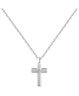 Brosway Stylish steel pendant with a cross Backliner BBC04