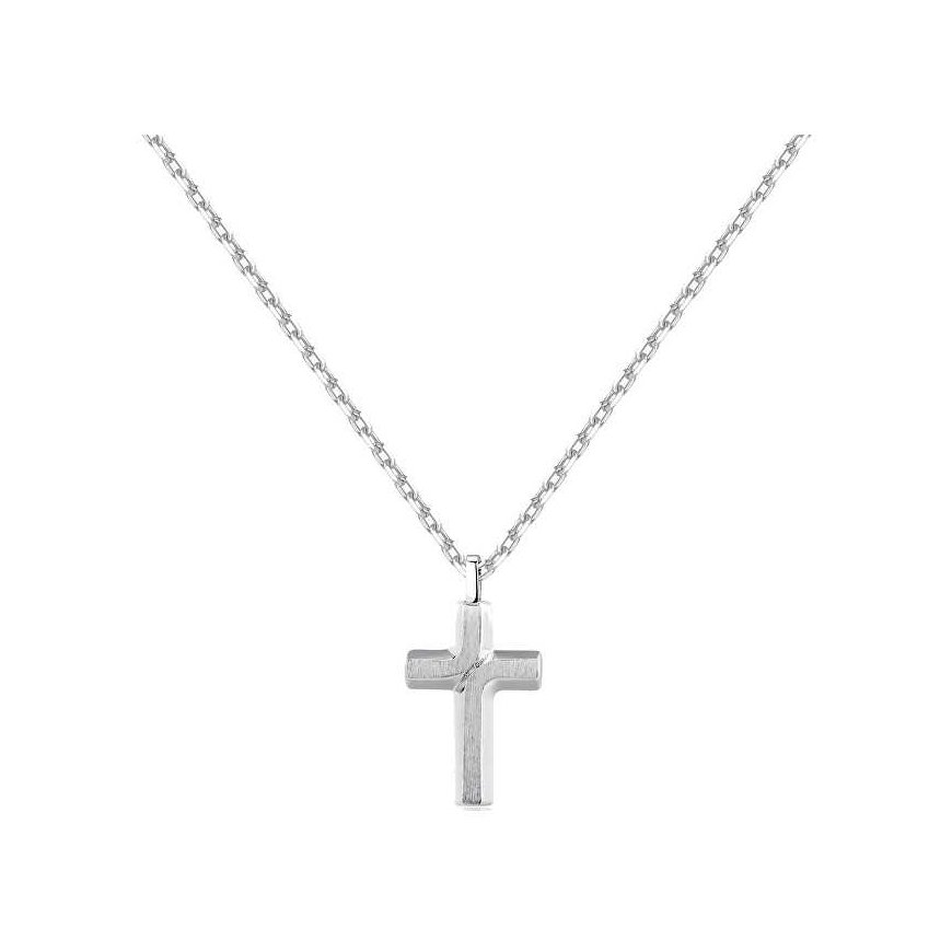 Brosway Stylish steel pendant with a cross Backliner BBC04