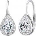 Silvego Silver ORIANNA drop earrings with zircons LPS0341SR