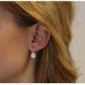 Silvego Silver ORIANNA drop earrings with zircons LPS0341SR
