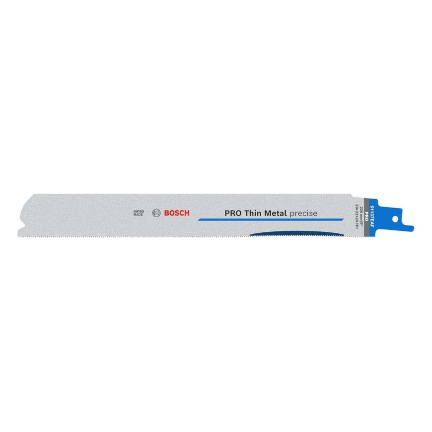 BOSCH SABRE SAW BLADE PRO THIN METAL PRECISE S1137EAF 1.1 x 25 x 225mm / 5pcs.