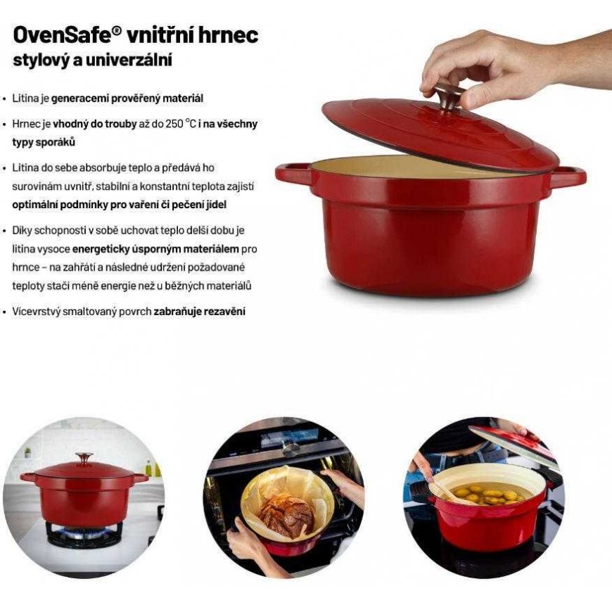 Daugiafunkcinis puodas Lauben Lauben OvenSafe®️ Daugiafunkcinis puodas 6000RS – 5