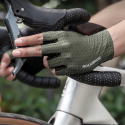 Rockbros Breathable Short Finger Cycling Gloves Size: XL - Green Rockbros Breathable Short Finger Cycling Gloves Size: XL - Green