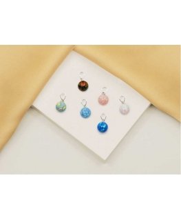 Brilio Silver Brilio Silver Modern silver pendant with green synthetic opal PT110WG