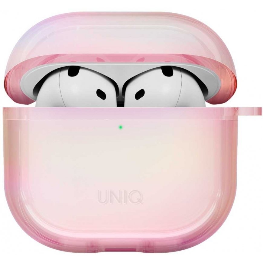Dėklas UNIQ Iridescia do AirPods 4 Hang Case pink prism – 2