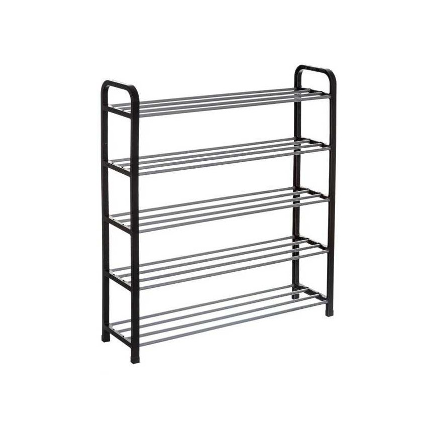 5five Simply Smart Shoe Cabinet, Hall Bookcase, Shoe Rack, Black
