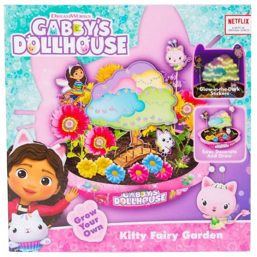 Dreamworks Animation Rms Import Gabby's Dollhouse Grow Your Own Kitty Fairy Park, 70-0006 – 5