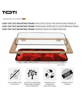 Toti Premium PREMIUM TEMPERED glass 3D screen protector full cover for Samsung Galaxy S25 Ultra