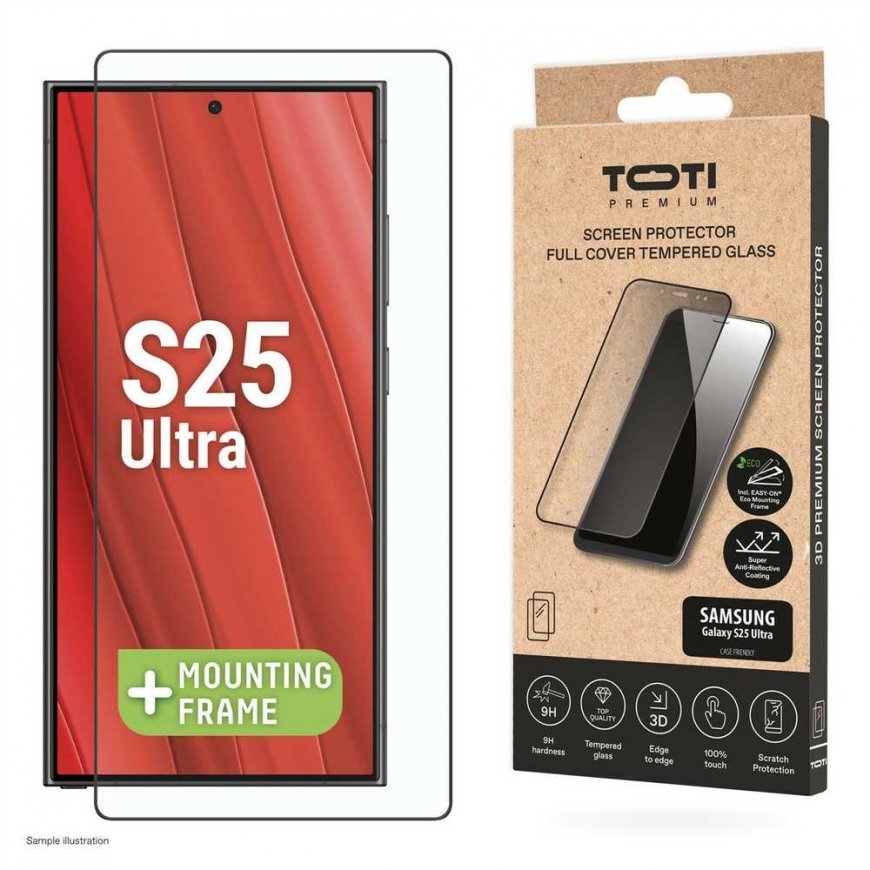 Toti Premium PREMIUM TEMPERED glass 3D screen protector full cover for Samsung Galaxy S25 Ultra – 2